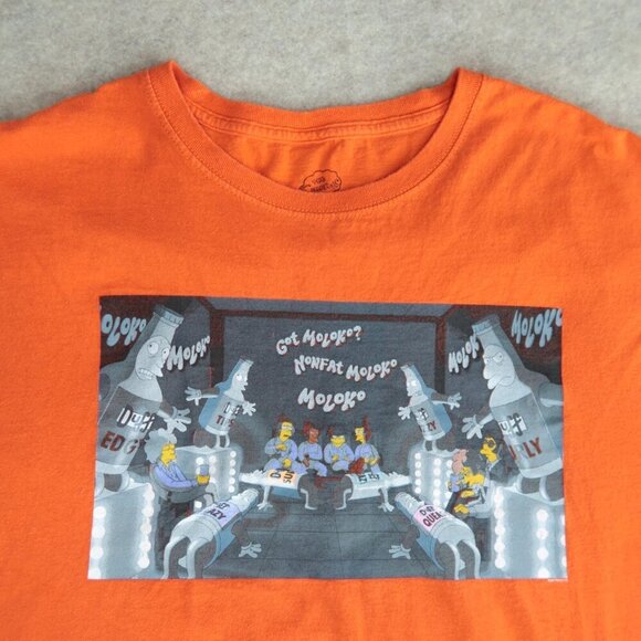 The Simpsons Other - The Simpsons x Clockwork Orange Got Moloko T-Shirt Cotton Unisex Size Large